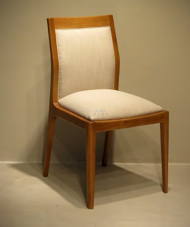 silla madera tapizada diseno