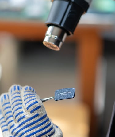 séchage de la tranche du cuir