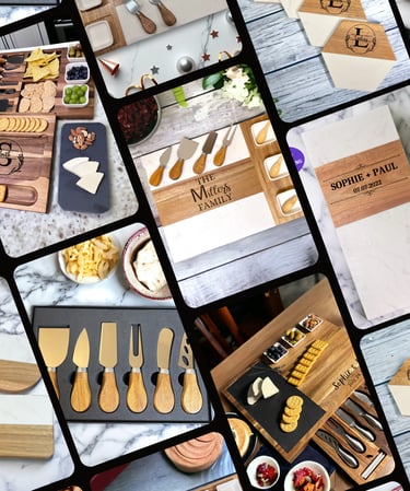 a collage of a variety of personalized gifts