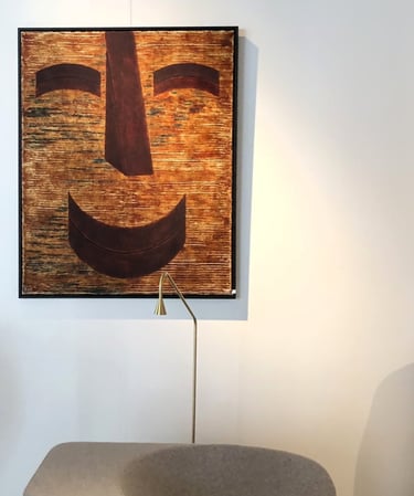  80cm x 100cm painting on cotton with plant based and mineral dyes