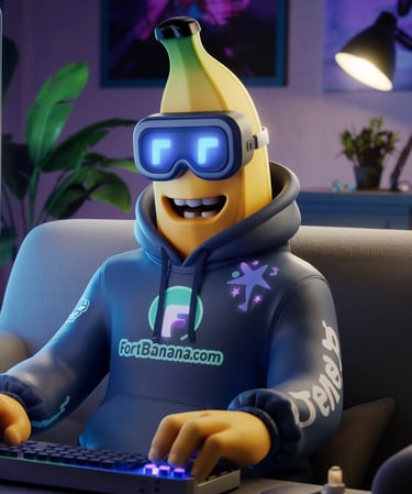 a banana bananafruit wearing a helmet and goggles