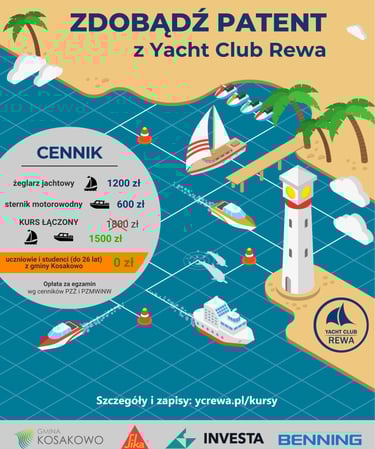 Yach club Rewa, żeglarstwo, zatoka Pucka