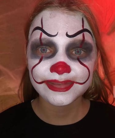 Halloween face painting, Halloween theme face painting in dubai