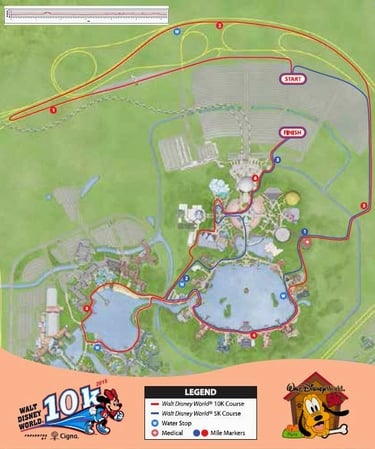 2015 runDisney Walt Disney World 10K Course Map