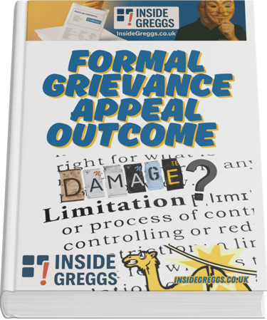 Greggs Grievance Appeal Outcome