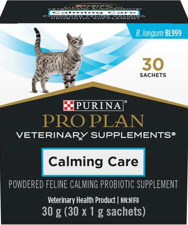 Purina Pro Plan Veterinary Supplements Calming Care Powdered Cat Calming Probiotic, 30 Sachets