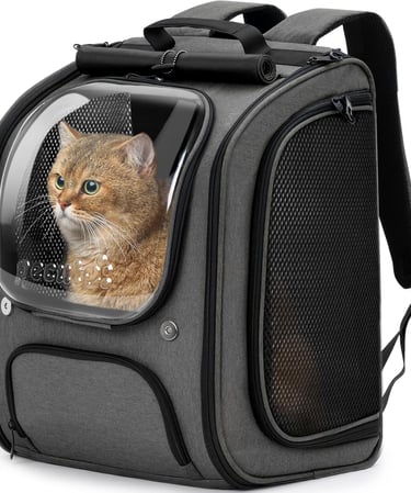 Pecute Bubble Cat Backpack, Large Space Cat Backpack Carrier with Breathable Mesh