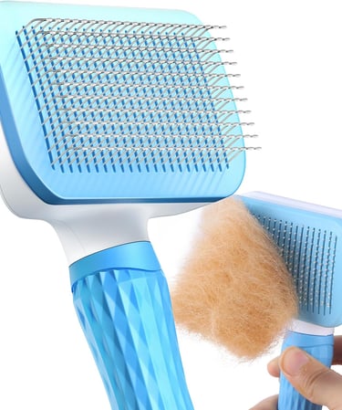 ACE2ACE Dog Brush, Cat Brush for Shedding Long and Short Haired, Self-Cleaning Dog Slicker Brush