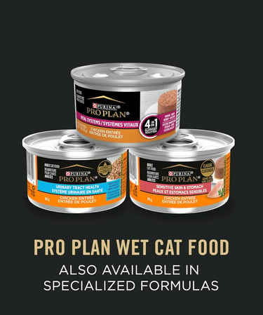 Pro Plan Wet Cat Food, Salmon & Rice, Chicken & Rice, Tuna Variety Pack 85g can (12 pack)