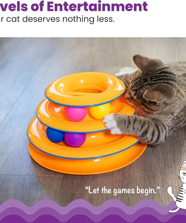 Petstages Tower of Tracks Interactive 3-Tier Cat Toy
