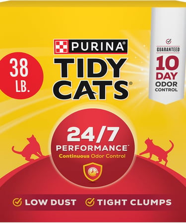 Purina Tidy Cats Clumping Cat Litter, 24/7 Performance Multi Cat Litter - 38 lb. Box