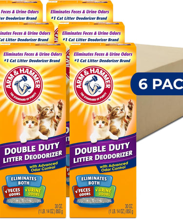 ARM & Hammer Cat Litter Deodorizer Double Duty, 30 oz, 6 Pack