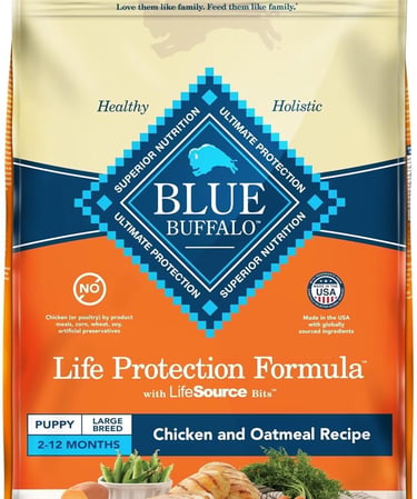 Blue Buffalo Life Protection Formula Large Breed Puppy Dog Food – Natural Dry Dog Food for Puppies