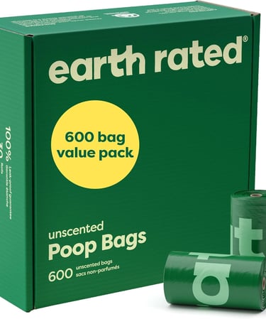 Earth Rated (A Canadian Company), Dog Poop Bags Value Pack, Leak-Proof and Extra-Thick Pet Waste Bag