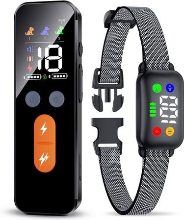 Dog Training Collar with Remote, Dog Shock Collar with Beep Safe Shock and Security Lock, Waterproof