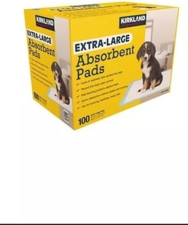 Kirkland Signature Extra Large Absorbent Pads for Dogs Pack of 100, Count