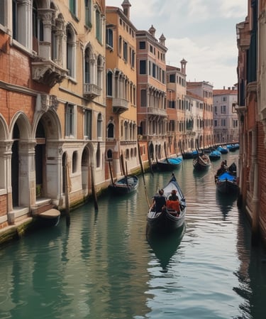 A cozy travel consultation setting with a friendly agent and a client discussing plans.