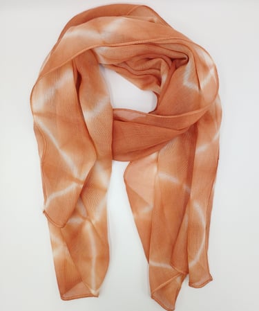 echarpe laine et soie shibori