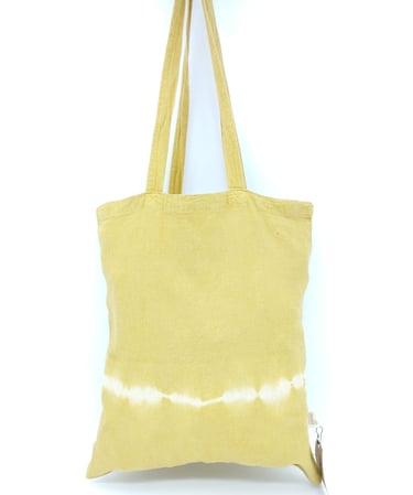 tote bag en coton shibori teinture vegetale