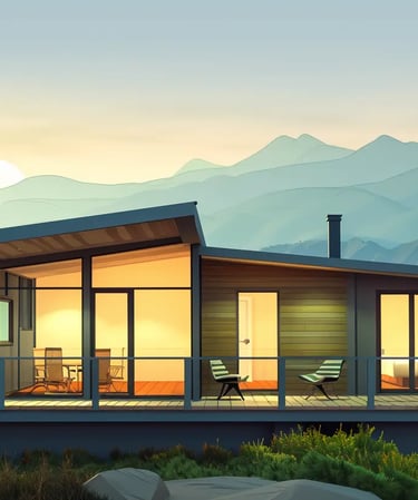 small home on the edge