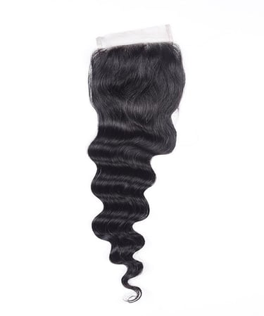 An image displaying an example of the Natural Brown Curly Closure hair option.