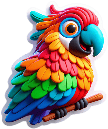 Kolorowa papuga
