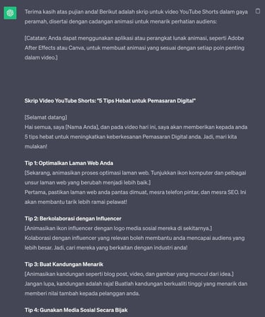 Chatgpt untuk pemasaran