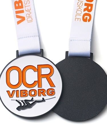 We produce good quality sports medals and polyester lanyard with custom logo.