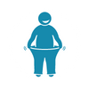a person with a large belly.