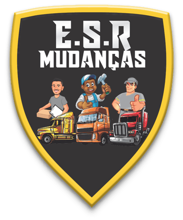Imagem com logotipo da empresa ESR Mudanças