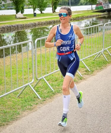 GB Masters runner competing internationally
