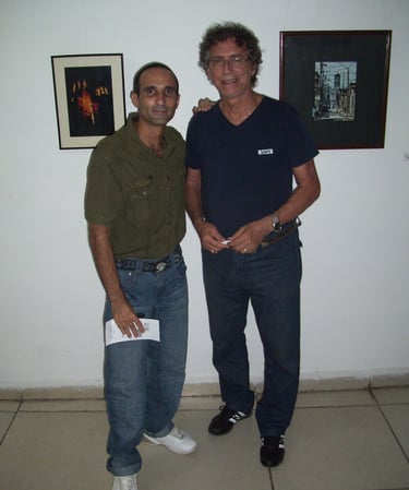 The author Pablo Sedres and his friend Nazario Salazar