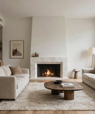 A close-up of a marble slab with subtle gold veining, bathed in soft natural light.