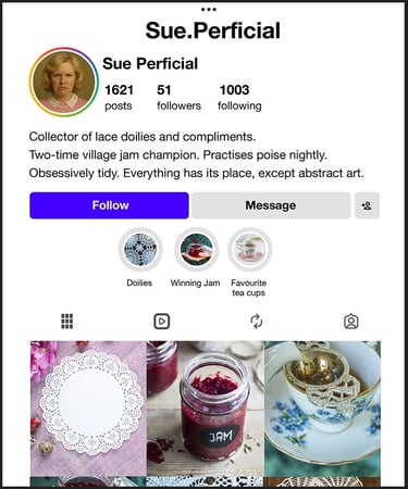 Not My Collector Series Fictional Critic Sue Perficial