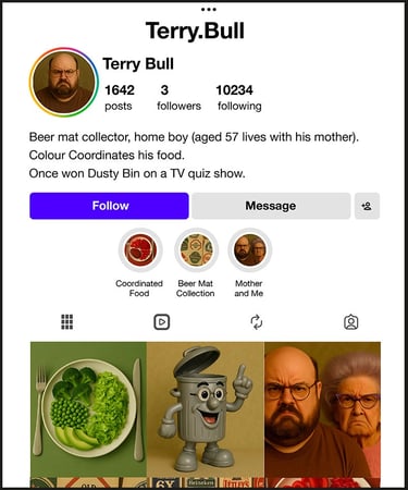 Not My Collector Art Series Satirical fictional critic