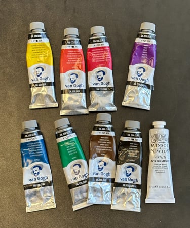 oil paints, õlivärvid