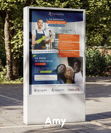 Supports de communication - Affiche - Forma Pro - Amy Atelier Graphique