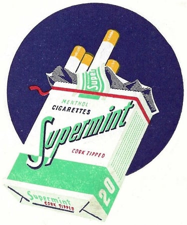 Cigarettes Supermint Vintage French Sports Cards Logo