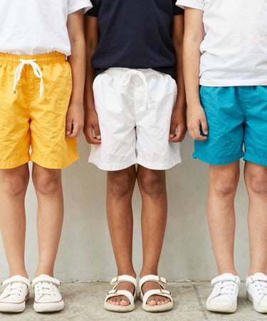 black blue and yellow textile