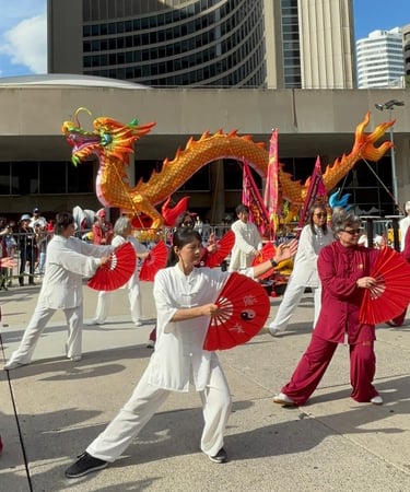 Tai Chi Kongfu fan - Louise Liu - Dragon Festival
