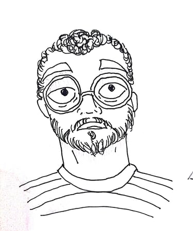 a man with glasses and a beard - Eliel Moura