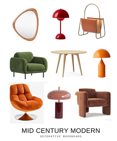 moodboard Mid Century Modern