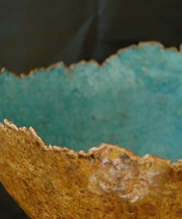 grande coupe asymétrique forme organique éco-luxe quiteluxury terres de papiers en argile végétale