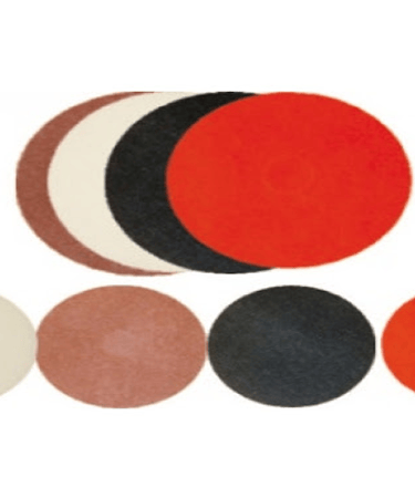 Ticari temizlik makineleri için çok renkli, yuvarlak endüstriyel zemin ovma ve parlatma pedleri.