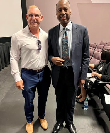 Derek Vest Fort Myers with the incredible Dr. Ben Carson