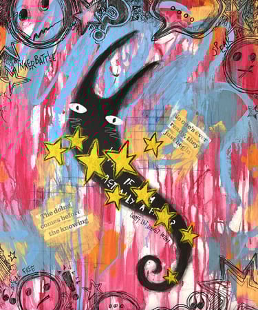 Nothing to Prove a painting from The Paint Over Doubt Series by Tara Roskell