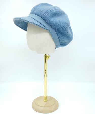 gavroche en laine française teinture à l'indigo