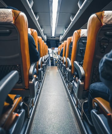 interior de un autobus