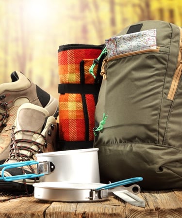 material de acampada