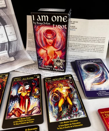 What Is Tarot? I Am ONE Tarot Deck 78 tarot cards instructions text and spiral map
